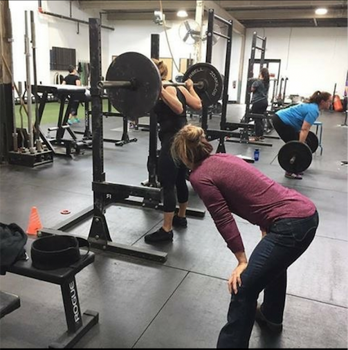 Rebecca Coaching Squat 5x3 1
